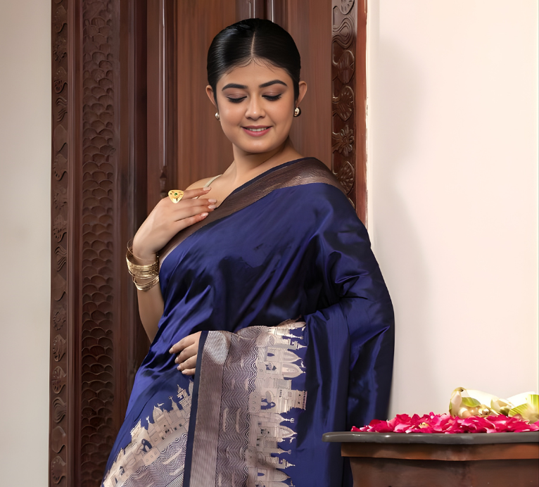 Handloom Banarasi Katan Silk Saree